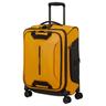 Weichgepäck-Trolley SAMSONITE ""ECODIVER 55"" Gr. B/H/T: 40cm x 55cm x 23cm 50 l, gelb Koffer Handgepäck Reisegepäck Weichgepäck-Koffer Fronttasche