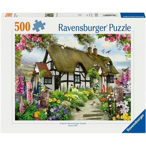 Puzzle RAVENSBURGER ""Verträumtes Cottage"" Puzzles bunt Kinder Made in Germany; FSC - schützt Wald weltweit