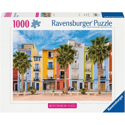 Puzzle RAVENSBURGER "Mediterranean Places, Spain" Puzzles bunt Kinder Made in Germany; FSC - schützt Wald weltweit