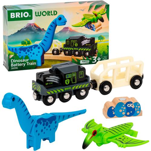 Spielzeug-Eisenbahn BRIO ""BRIO WORLD, Dinosaurier Batteriezug"" Spielzeugfahrzeuge bunt Kinder FSC - schützt Wald weltweit