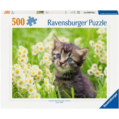 Puzzle RAVENSBURGER "Kätzchen in der Wiese", bunt, Puzzles, KinderB:49cm H:36cm, Made in Germany, B:49cm H:36cm Image
