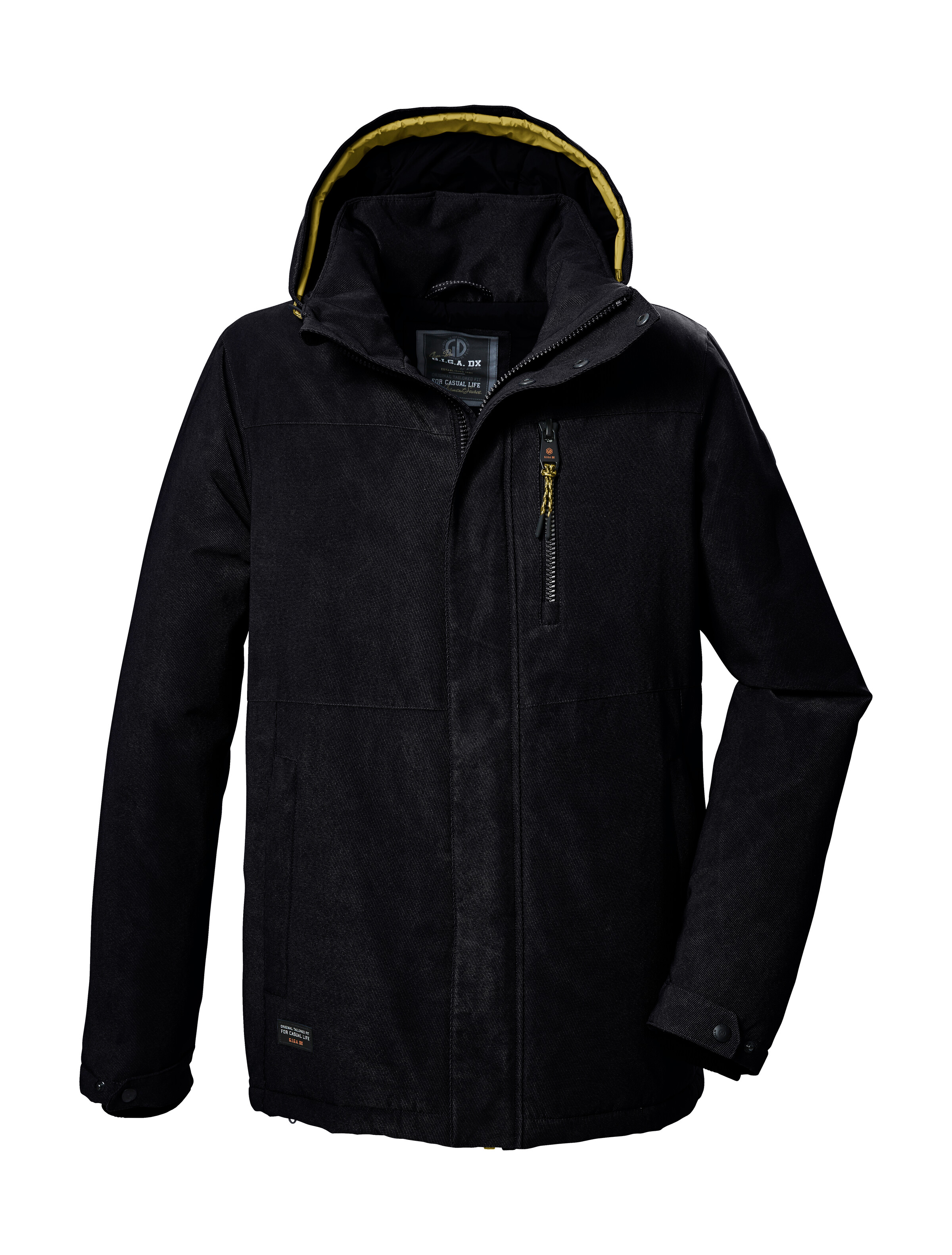 Funktionsjacke "GW 71 MN JCKT", Herren, Gr. XL, schwarz, Oberstoff: 100% Polyester, Futter: 100% Polyester (recycelt), Wattierung: 100% Polyester, G.I.G.A. DX BY KILLTEC, Jacken, Wasserdichte, atmungsaktive Winterjacke mit abnehmbarer Kapuze Image