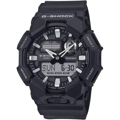 Chronograph CASIO G-SHOCK, schwarz (grau, schwarz), Armbanduhren, Herren, Quarzuhr, Armbanduhr,Herrenuhr, digital,Resinband, bis 20 bar wasserd. Image