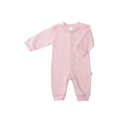 Schlafanzug LILIPUT "AOP Punkte", Kinder, Gr. 50/56, rosa, 100% Baumwolle, bedruckt, Rundhals, Langarm, Homewear-Sets, mit durchgehender Druckknopfleiste Image
