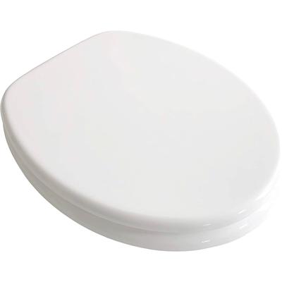 WC-Sitz ADOB, weiß, B:37,5cm L:44,5cm, WC-Sitze, äußerst stabil, Messing verchromte Scharniere Image