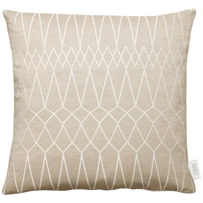 Dekokissen APELT "Teatro" Gr. 1, beige (sand, gemustert, unifarben), B:46cm L:46cm, Polyester, Kunstfaser, Dekokissen_Sitzkissen_Kissenhüllen, Kissenhülle ohne Füllung, 1 Stück Image