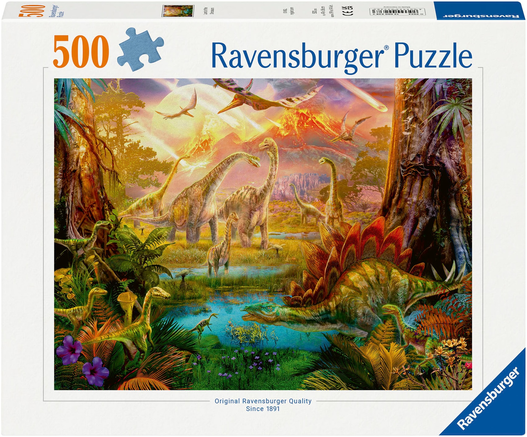Puzzle RAVENSBURGER "Im Dinoland", bunt, Puzzles, KinderB:49cm H:36cm, Made in Germany, B:49cm H:36cm Image