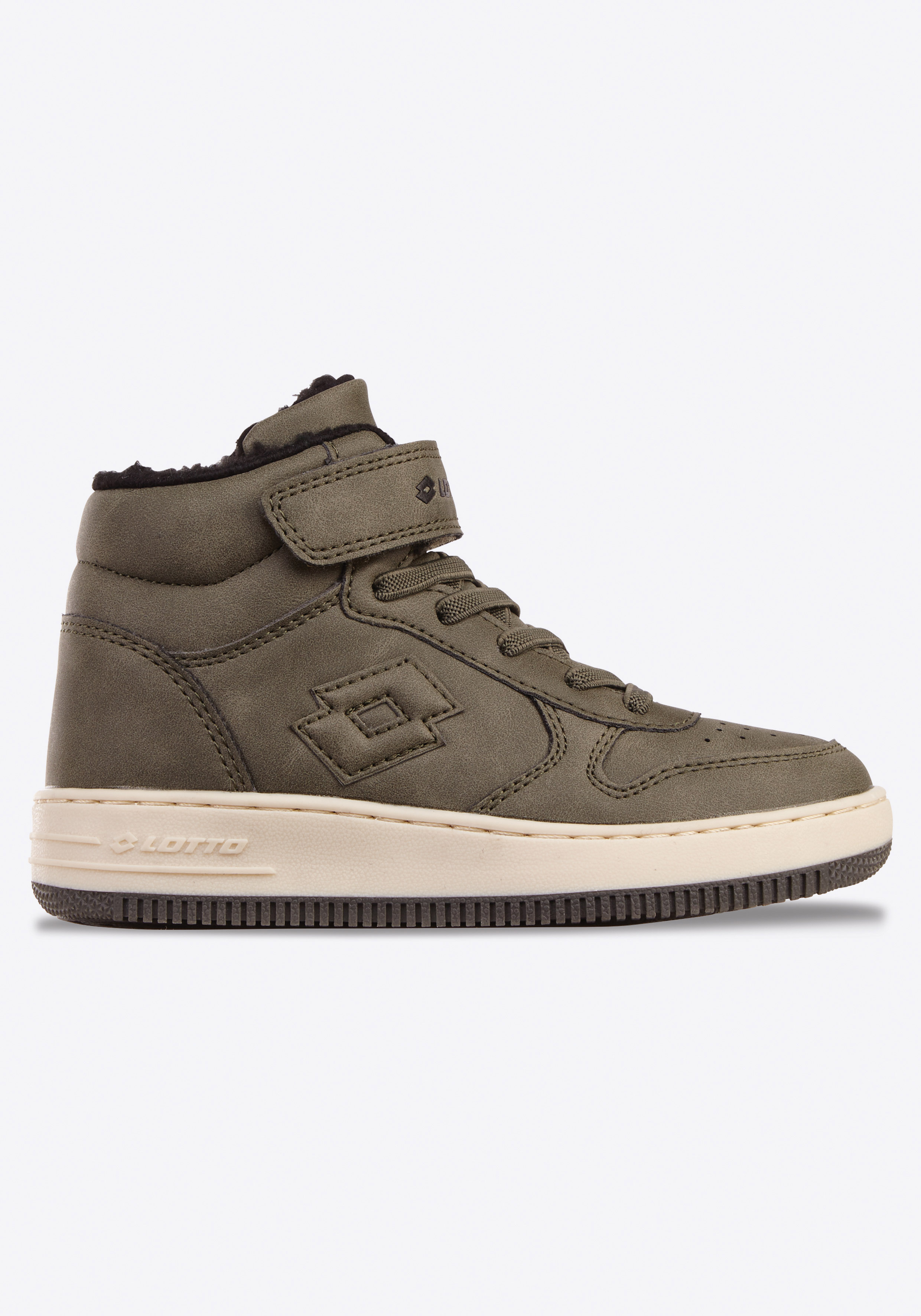 Sneakerboots LOTTO, Gr. 28, grün (olive, schwarz), Synthetik, Schuhe, Winterschuhe, Schnürboots, Sneaker, gefüttert