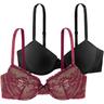 Bügel-BH DORINA ""CHLOE"" Gr. 95, Cup C, rot (red, black) Damen BHs mit vorgeformten Cups