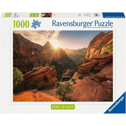 Puzzle RAVENSBURGER ""power of nature, Zion Canyon USA"" Puzzles bunt Kinder Made in Germany; FSC - schützt Wald weltweit