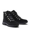 Winterboots TIMBERLAND "MT. MADDSEN MID WARM LINED WATERPROOF SNOW BOOT", Damen, Gr. 38,5, schwarz (jet schwarz), Leder, sportlich, Schuhe, Snowboots, Winterstiefel, Winterschuhe, wasserdicht und gefüttert