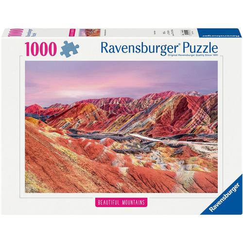 Puzzle RAVENSBURGER ""Beautiful Mountains, Regenbogenberge, China"" Puzzles bunt Kinder Made in Germany; FSC - schützt Wald weltweit