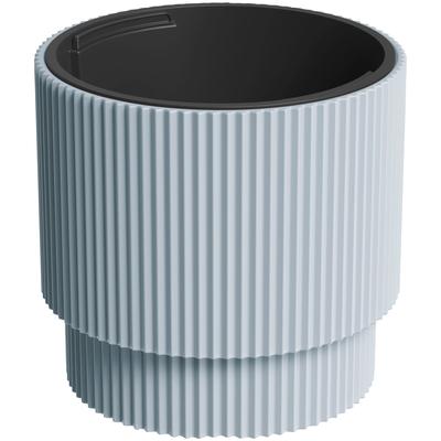 Blumentopf PROSPERPLAST "MILLY", grau (hellgrau), H:28,5cm Ø:29,8cm, Kunststoff, Pflanzgefäße, für Innen- u Außenbereich Pflanzgefäß aus Kunststoff 298cm Durchmesser