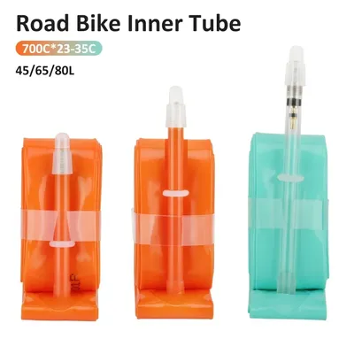 TPU-Rennrad-Innenschlauch 700 C x 23-25 C 28 Zoll superleichter Rennrad-Reifenschlauch mit Presta-Ventil 45/65/80