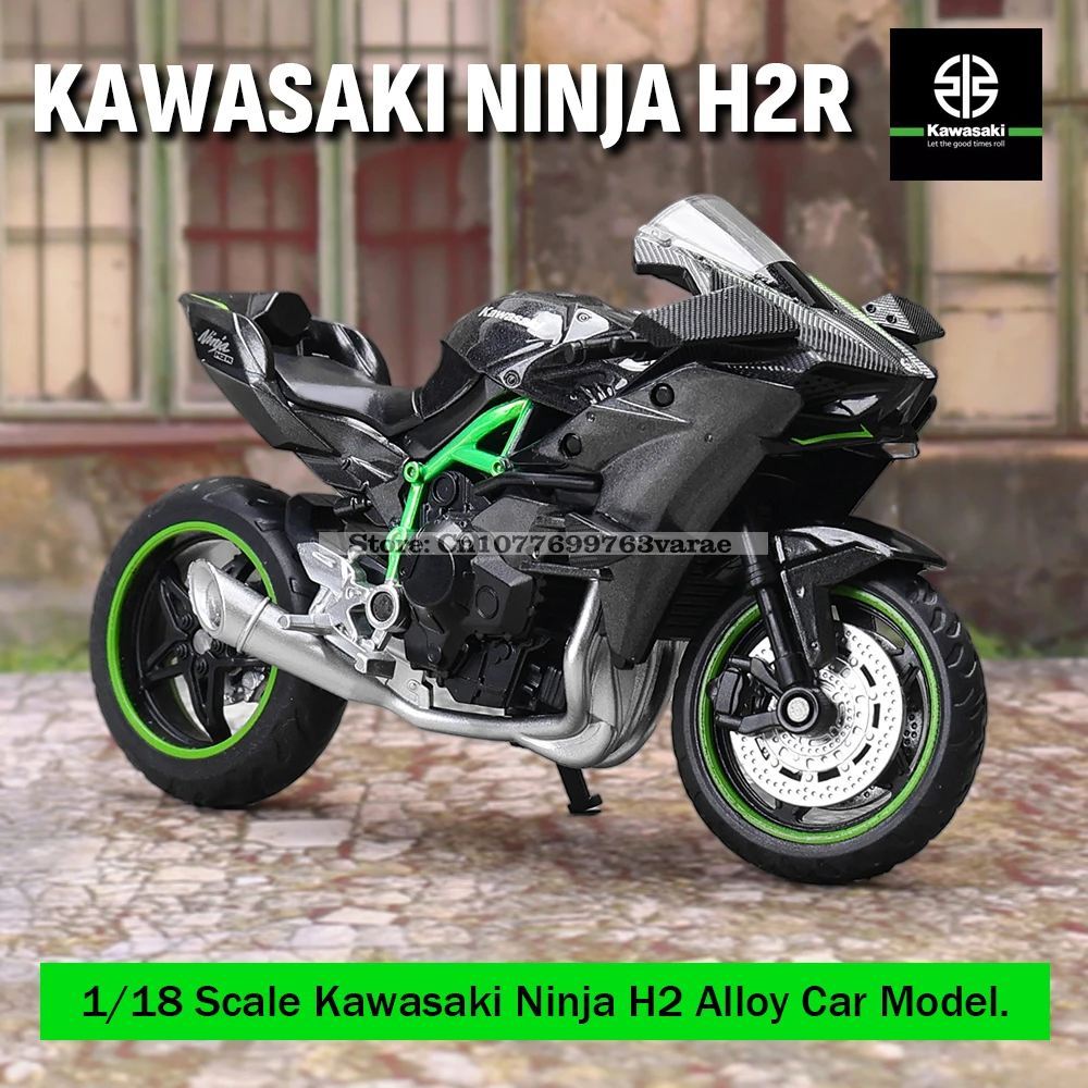 MSZ 1:18 Kawasaki Ninja H2R Suzuki Yamaha Legierungsdruckgussauto-Motorradmodell, Spielzeug-Geschenk, statisches Motorradmodell aus Druckguss Image