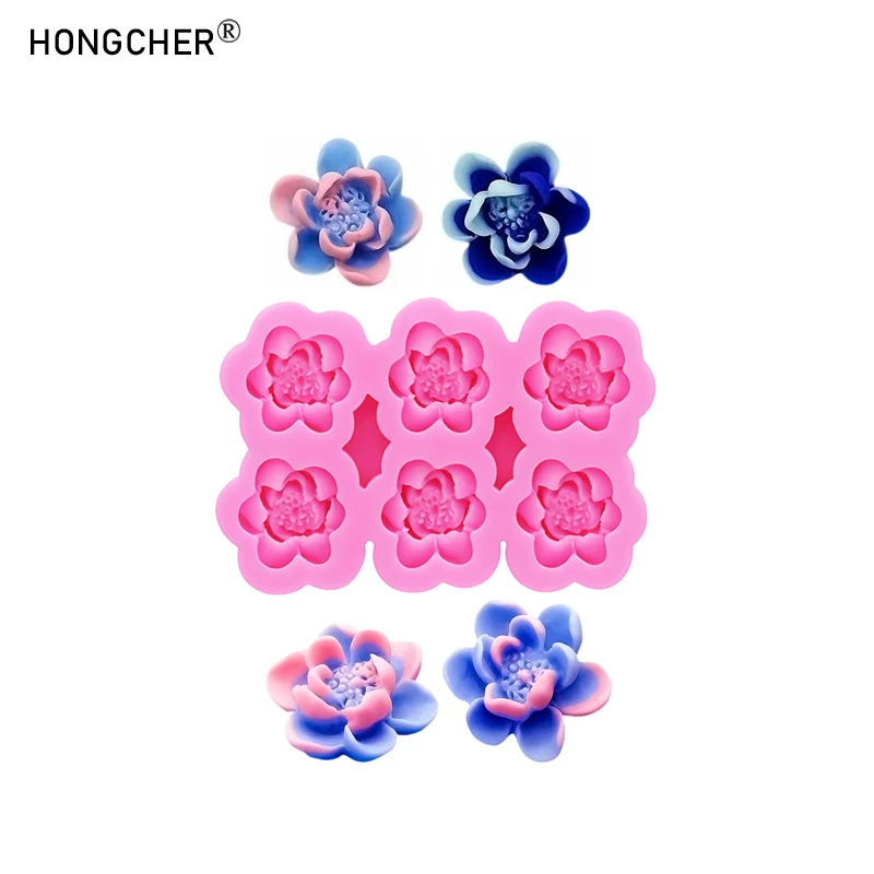 Blume Harz Telefon Fall Stirnband Haarnadel Schmuck Zubehör Tropf Form DIY Schokolade Kuchen Backen Silikon Form Image