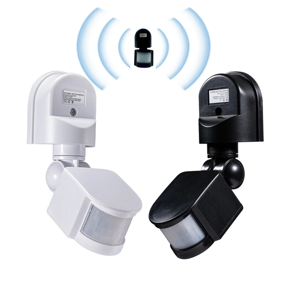 12V Bewegungssensor 220V/110V PIR Bewegungsmelder Automatische Infrarot-Wandhalterung Außen-LED-Lichtschalter Menschlicher Anwesenheitssensor