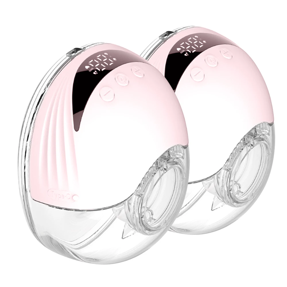 Tragbare Milch pumpe leise Freis prec heinrich tung elektrische Milch pumpe mit LED-Anzeige 4 Modi 12 Stufen Komfort Milch sammler bpa-frei Image