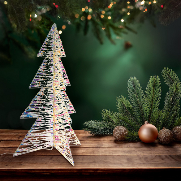 LED-Leuchttannenbaum irisierend mit Timer Image