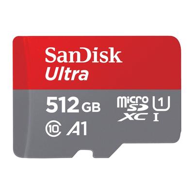 SANDISK Speicherkarte "microSDXC Ultra, Adapter "Mobile"" Speicherkarten Gr. 512 GB, grau