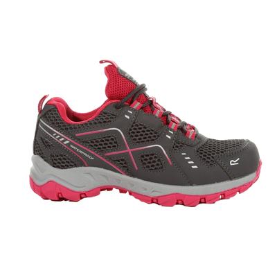 Regatta - Kinder Wanderschuhe "Vendeavour" (Granitgrau/Pinker Trank)