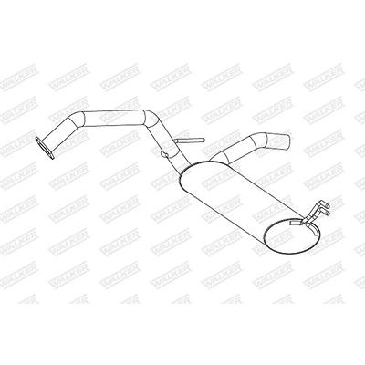 Walker Endschalldämpfer [Hersteller-Nr. 25285] für Citroën, Peugeot, Toyota Image
