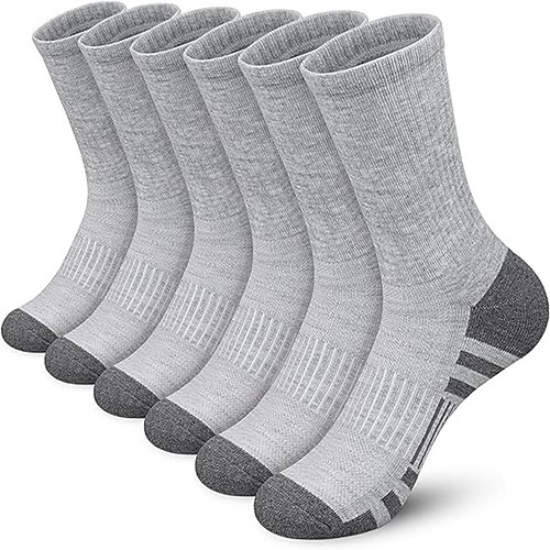 Herren 5 Paare Mehrfachpackungen Socken Socken Stricken Laufsport Socken Freizeitsocken Schwarz Weiß Farbe Farbblock Solide / einfarbig Sport Natur Täglich Urlaub Grundlegend Mittel Frühling Herbst Image