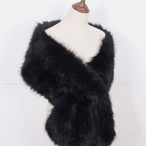 Elegant Goldene Zwanziger 1920er Kunstpelz-Schal Der große Gatsby Charleston Kostüm Damen Valentinstag Maskerade Täglich Party Hochzeit Erwachsene Schal Winter Image