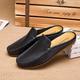 Mocassini da uomo in similpelle blu – scarpe da guida slip-on con tomaia traforata per uscite casual, viaggi e abbigliamento estivo