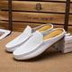 Mocassini da uomo in similpelle blu – scarpe da guida slip-on con tomaia traforata per uscite casual, viaggi e abbigliamento estivo