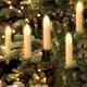 20 luci a forma di candela a LED alimentate tramite USB, bianco caldo, con clip, senza fiamma, cono, candela, capodanno, festa in famiglia, festa, casa, decorazione per albero di Natale