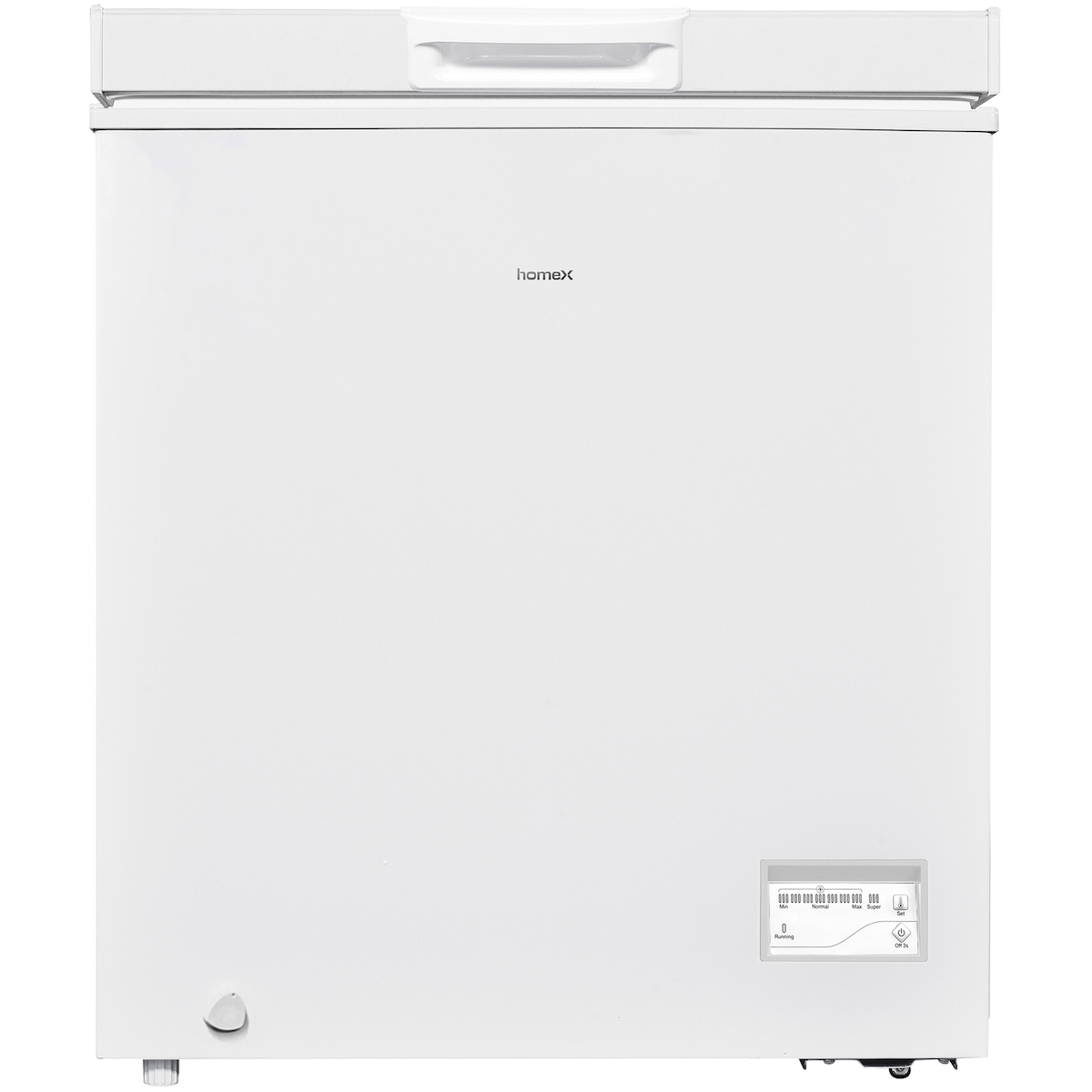 homeX Gefriertruhe, Tiefkühltruhe klein - 142L Nutzinhalt, 4-Sterne Gefrieren, Kühltruhe mit Super-Frost-Funktion, weiß Image