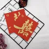 20 pcs/p bunt bedruckte Servietten hoch auflösende Hochzeit rot glückliche Modelle quadratisches Papier Hochzeit Einweg dekorative Papier tuch