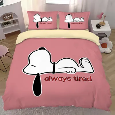 Cartoon Snoopy Duvet Cover Set,New Snoopy bedding comforter sets,Snoopy Fans Quilt Cover,3D Home Textile single double queen