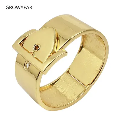 Breite Einstellbare Größe Gold Farbe Gürtel Armband Frauen Mode Schmuck Armreif