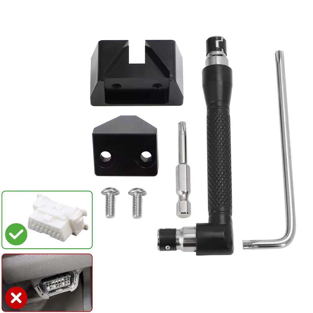 OBD II OBD2 Port Lock Tool Sicherheit Anti-Diebstahl-Lock-Kit für Fahrzeuge ab 1996 Blockieren Zugang zu OBD-Anschluss Auto Anti-Diebstahl Image