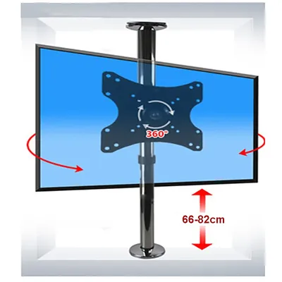 BG11-S NEUE Drehen Edelstahl 19-40 Zoll LCD TV Stand Halterung in Partition Wand Höhe Einstellen 66-82cm