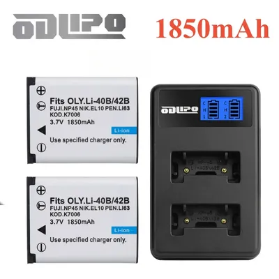 1850mah EN-EL10 Li-42B Li-40B NP-45 D-Li63 D-Li108 NP-80 kamera akku für nikon für olympus für fujifilm für pentax für casio
