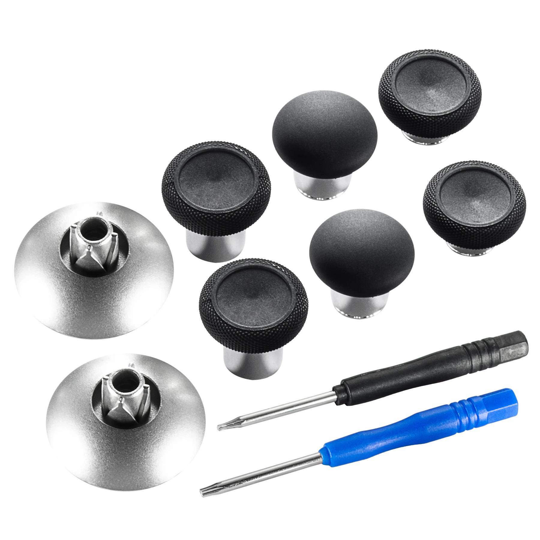 eXtremeRate Magnetic Metal Analog Stick Thumbstick Grips for Xbox One X&S, for Xbox One Elite V1, for PS4 Pro Slim Controller