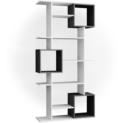 Vicco - Raumteiler Cube, Weiß/Anthrazit, 92 x 187.7 cm Image