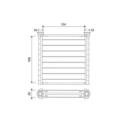 Valeo Wärmetauscher, Innenraumheizung [Hersteller-Nr. 811649] für BMW, Mini Image