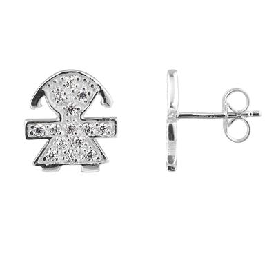 Boucles d'Oreilles GARCON Argent 925 - GIRL