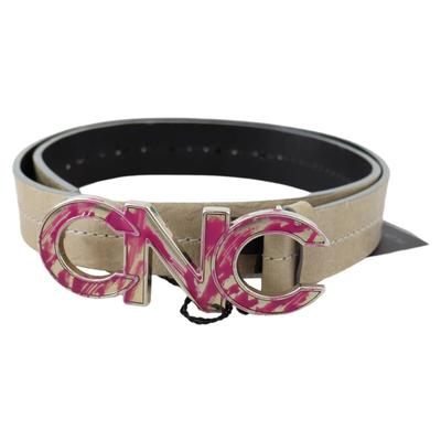 Ledergurtel mit rosa Logo Image