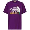 Gucci X The North Face Design Regular Fit Lila T-Shirt
