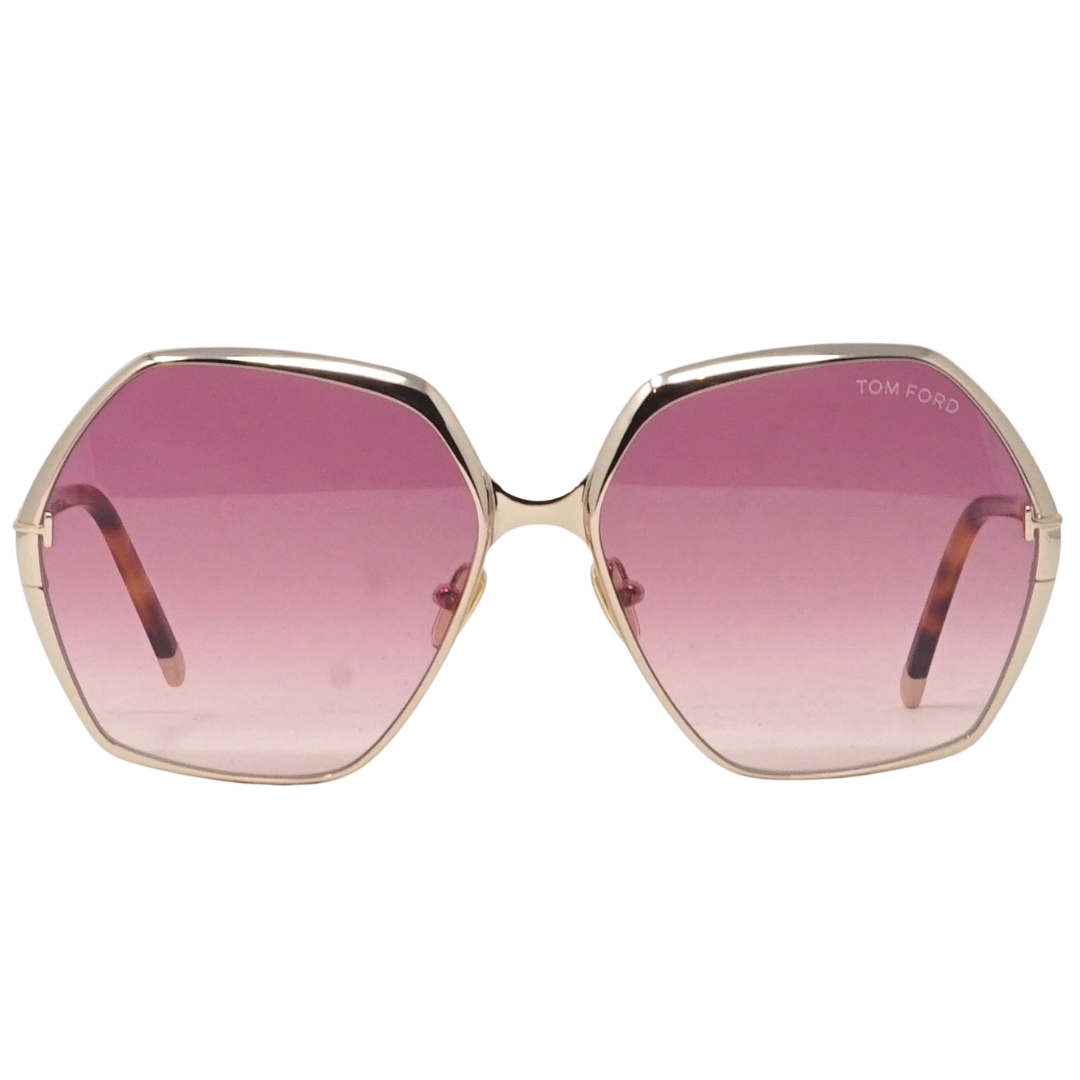 Tom Ford Fonda-02 FT0912 28T Gold Sonnenbrille Image