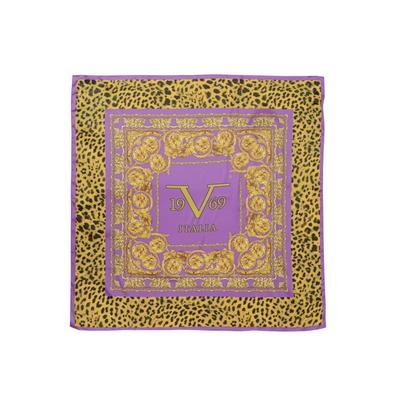 Mehrfarbiger Schal mit Animal-Print Image