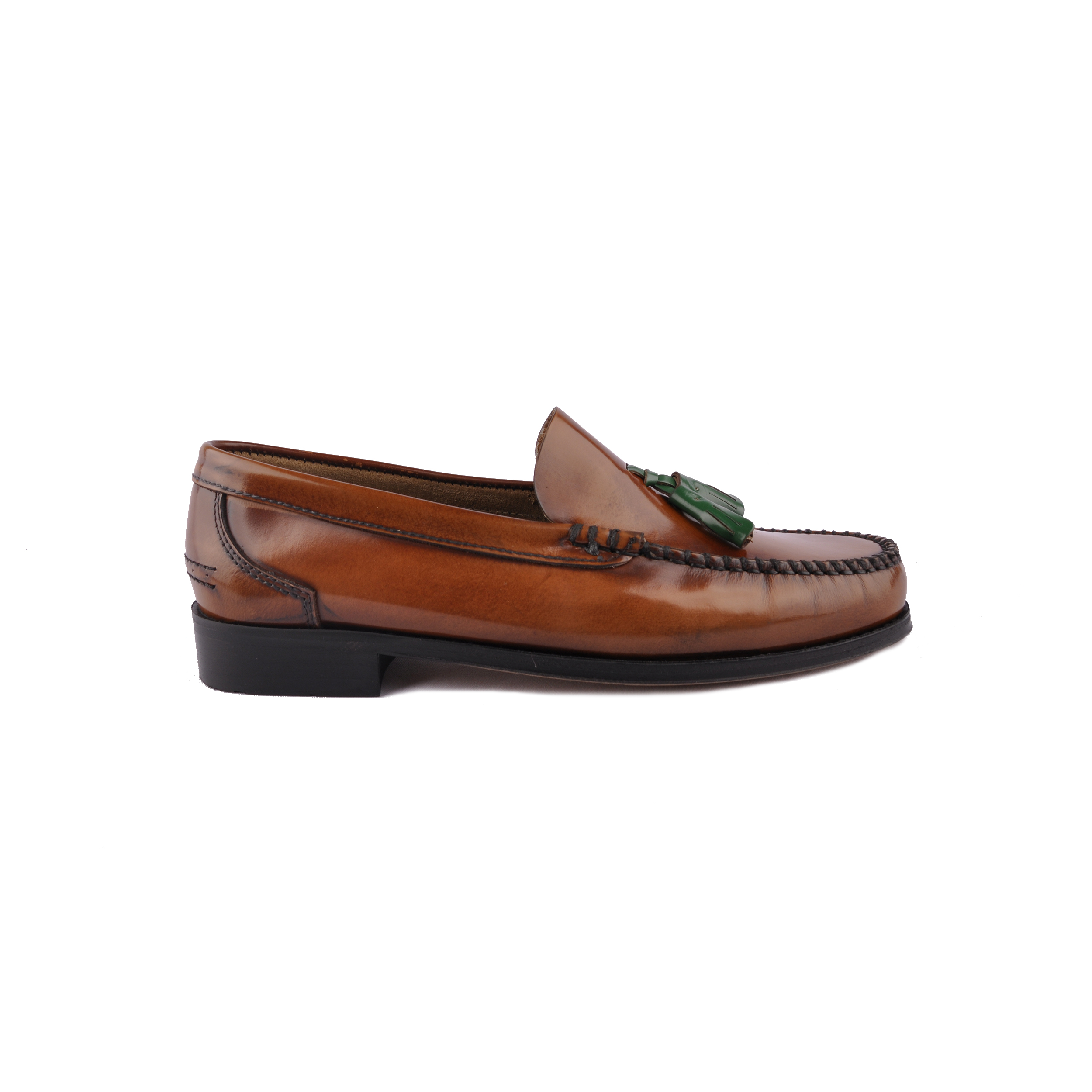 Man's Mokassin Schuh Sotoalto Farbe Braun/Grün