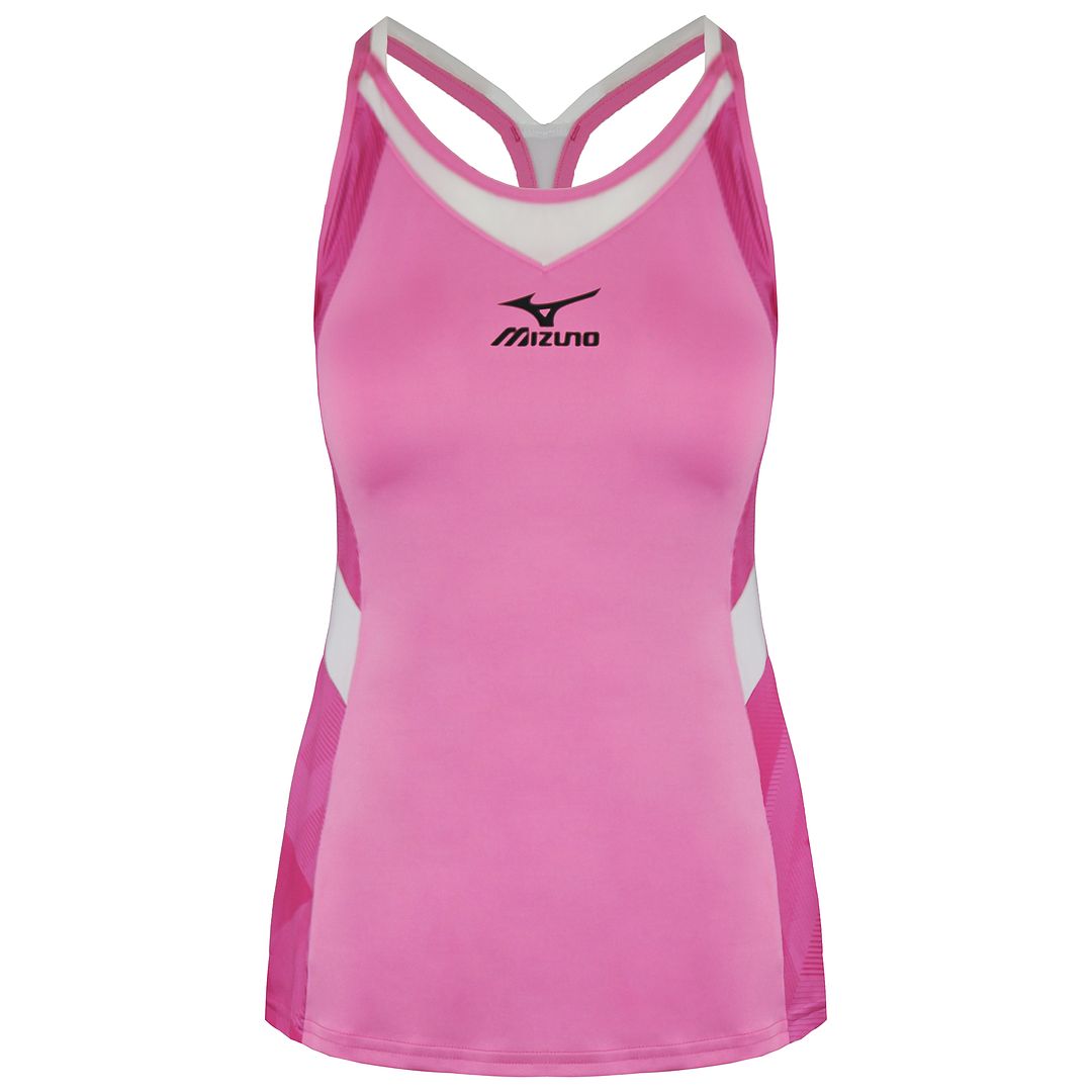 Mizuno DryLite Damen Tanktop in Rosa/Weiß Image