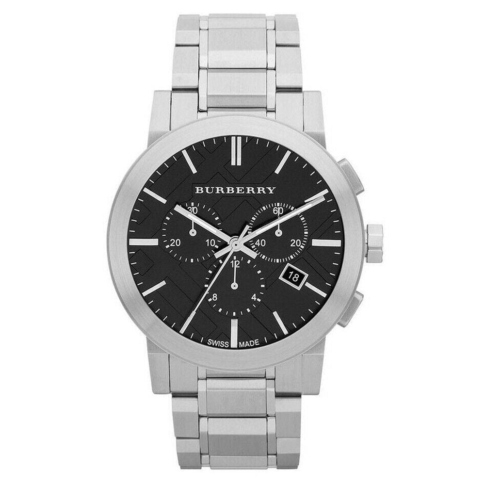 Burberry BU9351 Chronograph Schwarzes Zifferblatt Edelstahl Herrenuhr Image