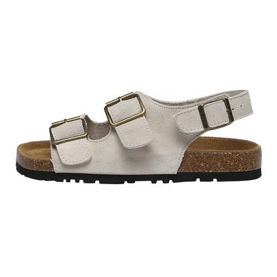 EVER AU Damen Leder Sandalen - Flame Image